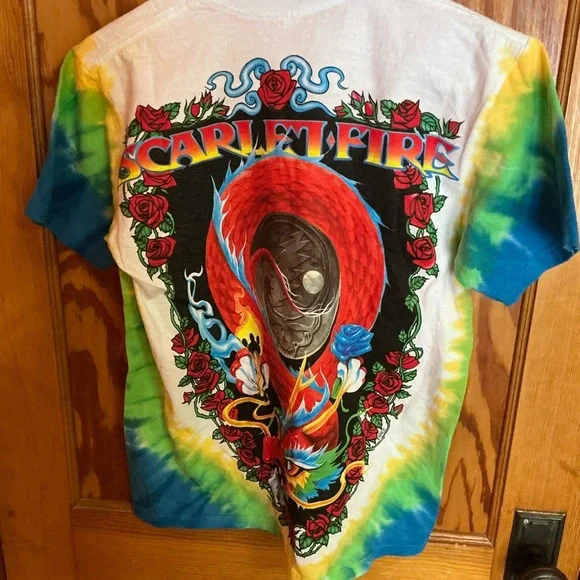 Grateful Dead Scarlet Fire tie dye tshirt - Picture 6 of 8